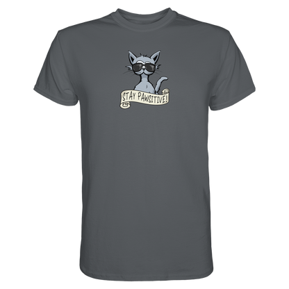 Stay Pawsitive Bleib lässig Hipster Katze - Premium Shirt