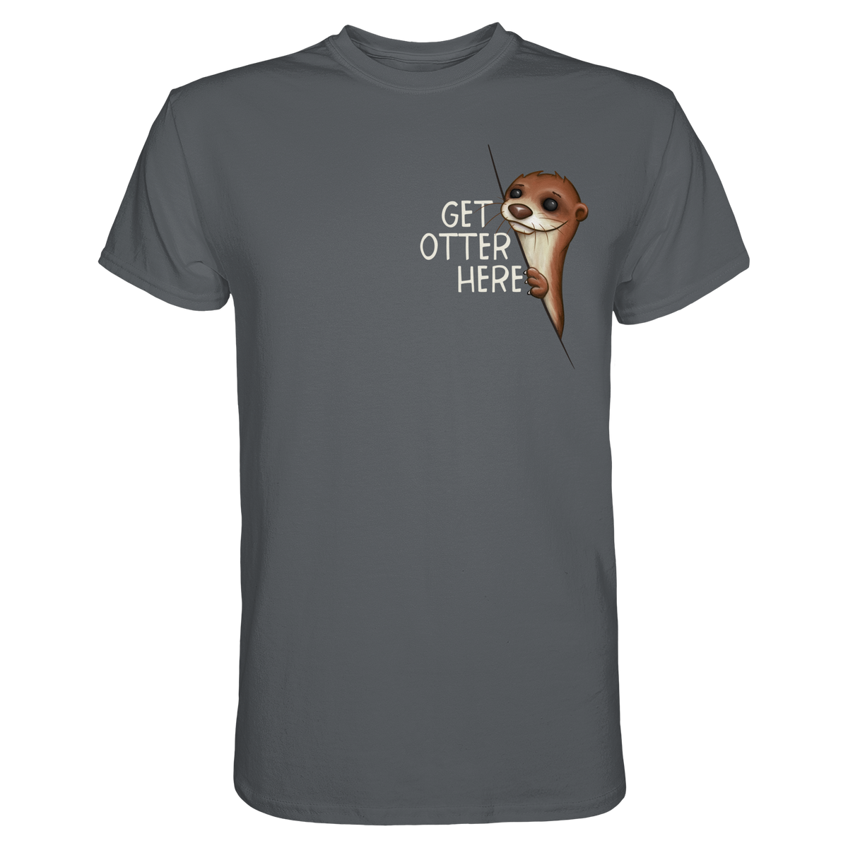 Get Otter Here | Lustiger Otter Kalauer - Premium Shirt