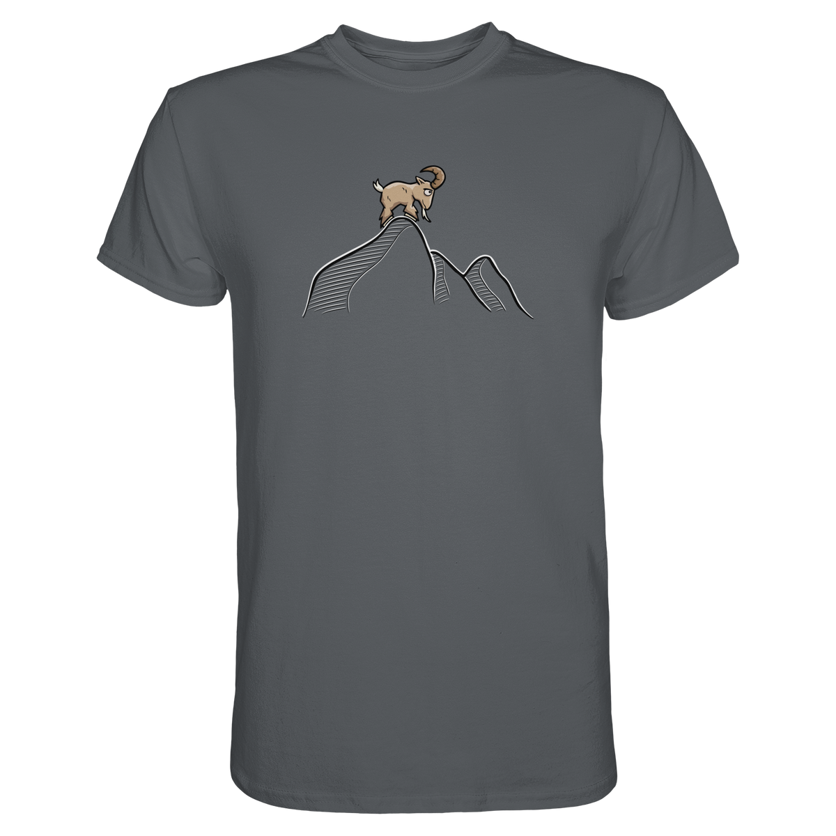 Ziegenbock in den Bergen - Premium Shirt