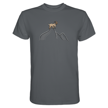 Ziegenbock in den Bergen - Premium Shirt