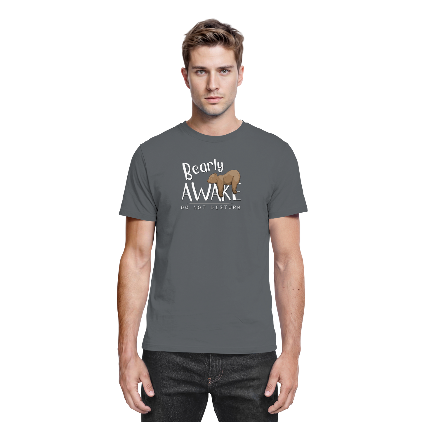 Bearly Awake Bitte nicht stören Bär - Premium Shirt