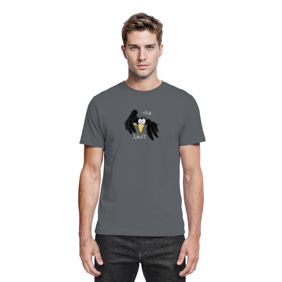 Joa Läuft Krähe gechillter Rabe - Premium Shirt