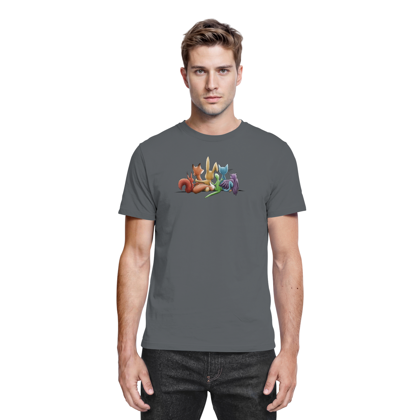 Regenbogen Tiere für Freundschaft, Toleranz und Vielfalt - Premium Shirt