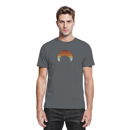 Retro Igel Silhouette im Sonnenuntergang - Premium Shirt