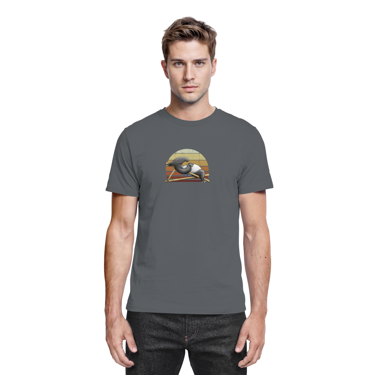 Lässiger Retro Sundown Tapir - Premium Shirt
