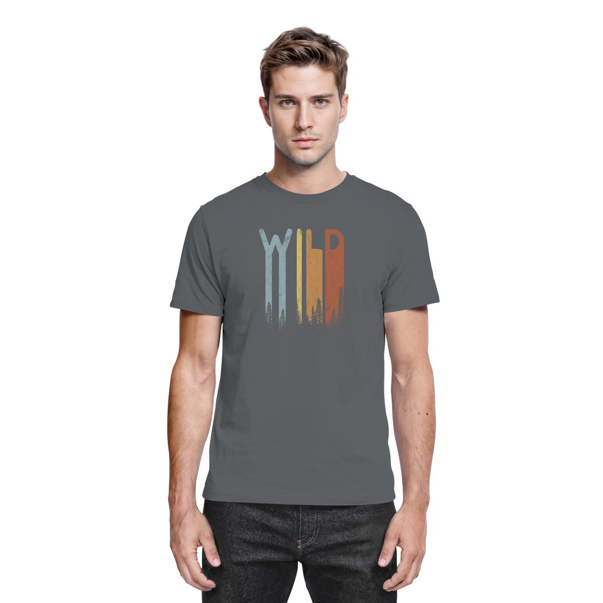 Wild Retro Schriftzug - Premium Shirt