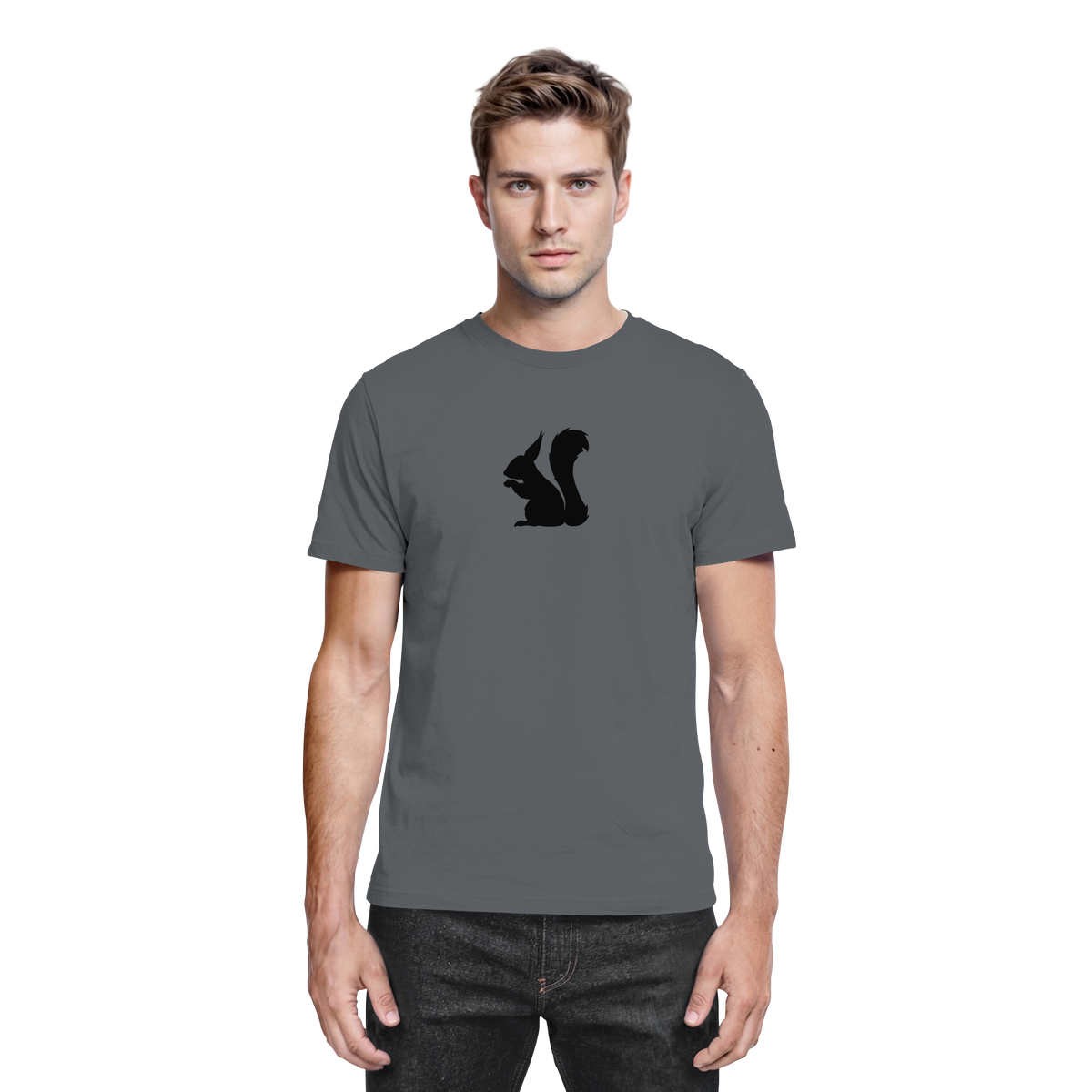 Eichhörnchen Silhouette - Premium Shirt