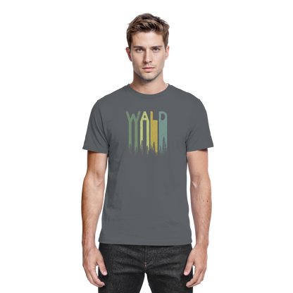 Wald Retro Forst Schriftzug - Premium Shirt