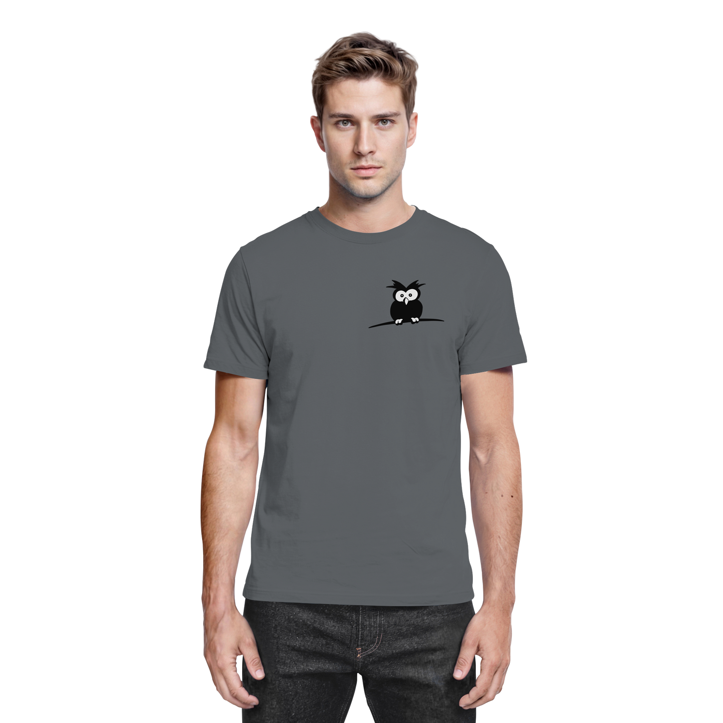 Kleine struppige Eule - Premium Shirt