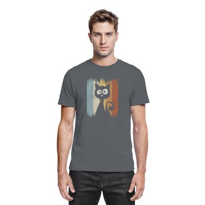 Retro Katze Silhouette - Premium Shirt