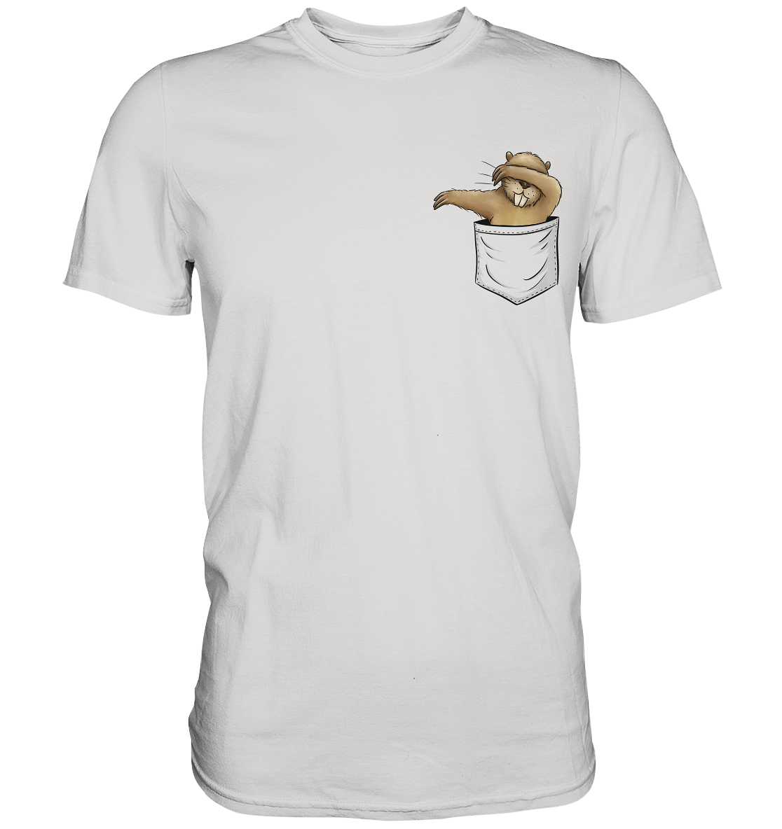 Dabbender Biber in Deiner Tasche - Premium Shirt