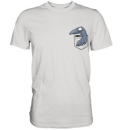Grufti Rabe Krähe in der Tasche - Premium Shirt