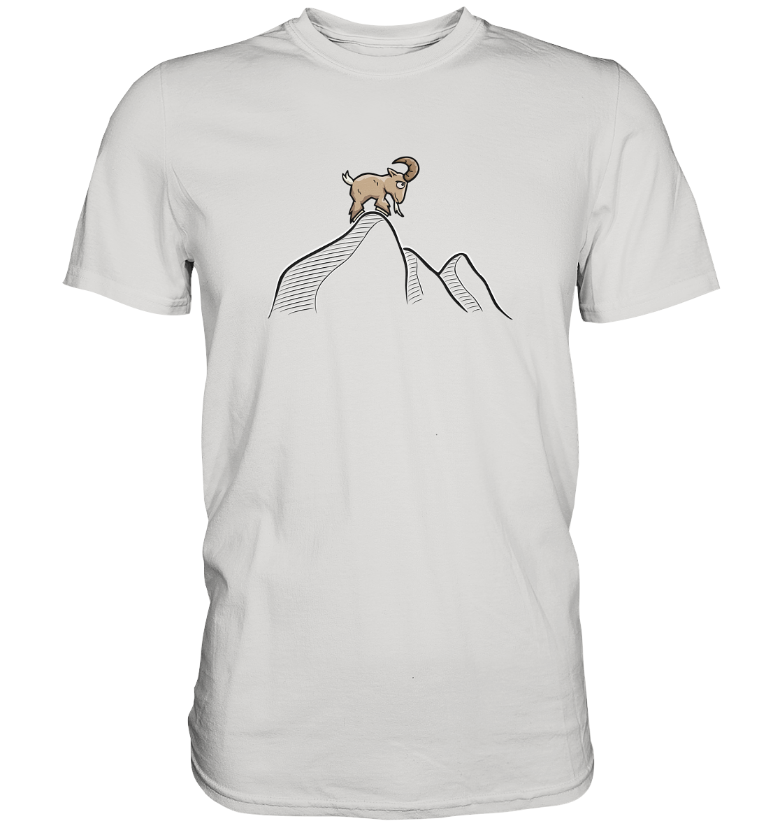 Ziegenbock in den Bergen - Premium Shirt