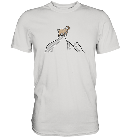 Ziegenbock in den Bergen - Premium Shirt