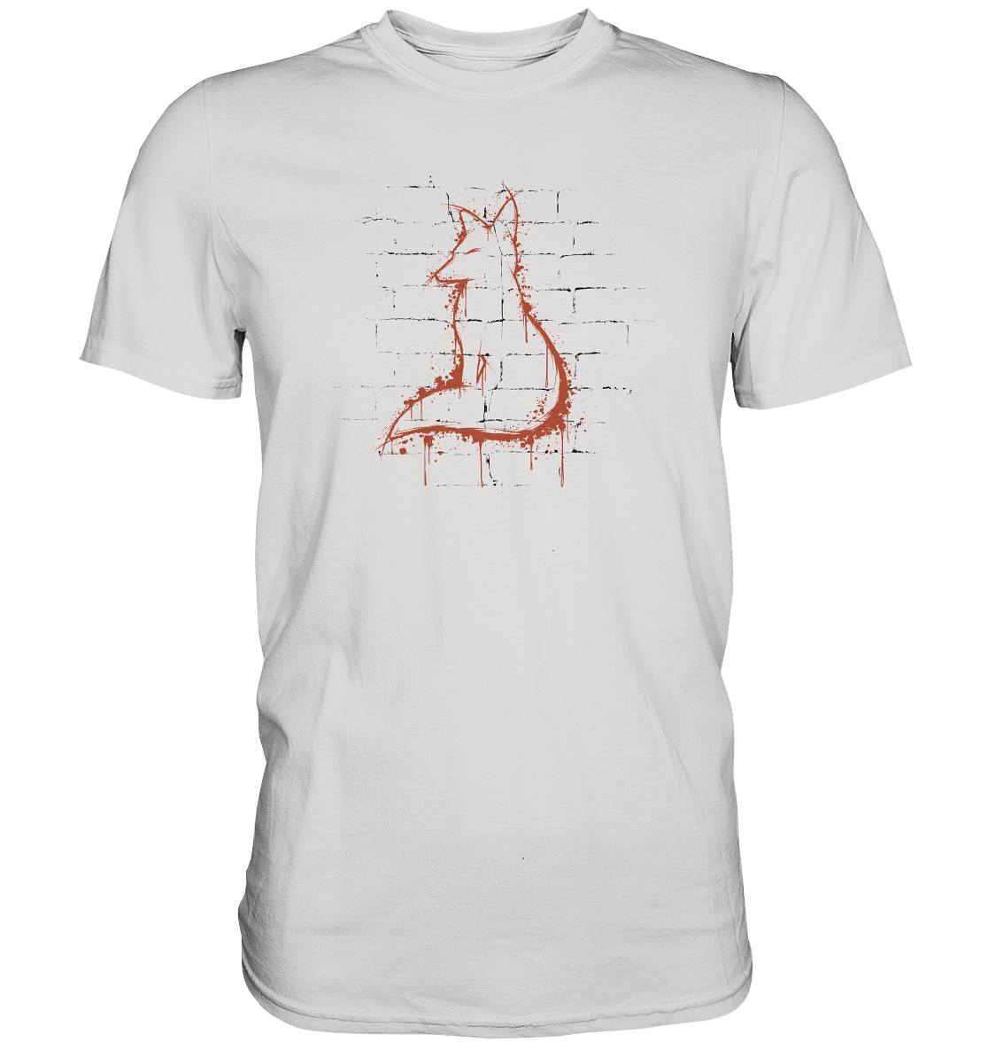 Street Art Fuchs Silhouette - Premium Shirt