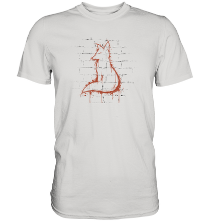 Street Art Fuchs Silhouette - Premium Shirt