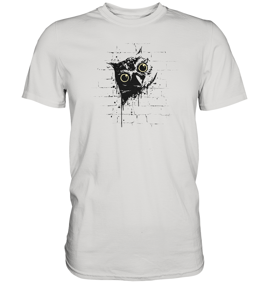 Lässige Street Art Eule - Premium Shirt