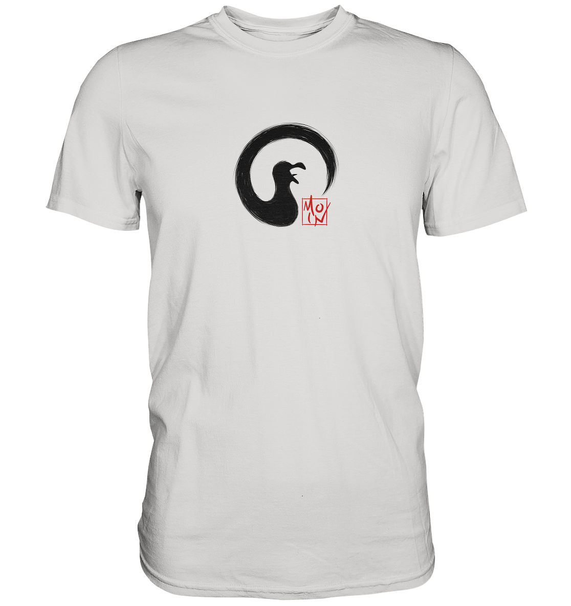 Moin kreischende japanische Enso Möwe - Premium Shirt