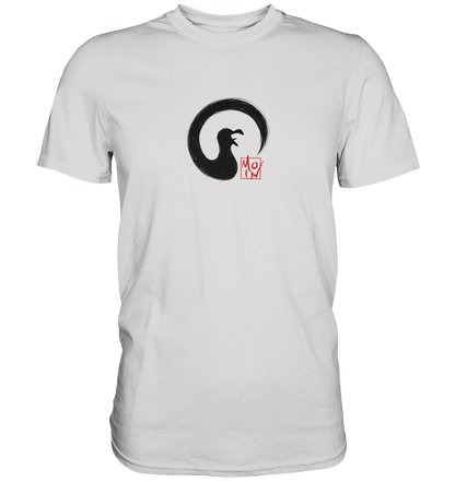 Moin kreischende japanische Enso Möwe - Premium Shirt