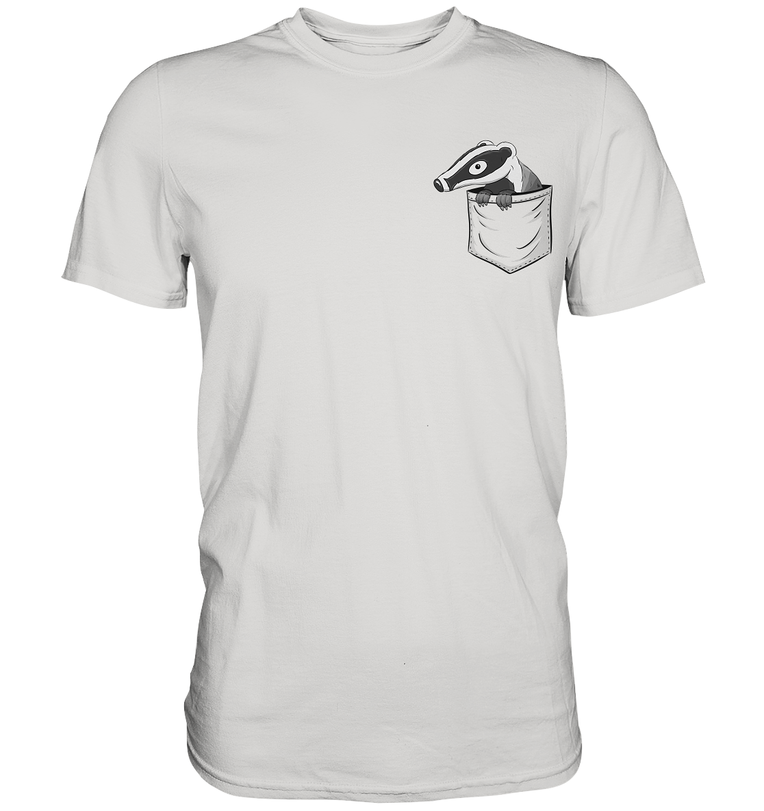 Lustig gemütlicher Dachs In der Tasche - Premium Shirt