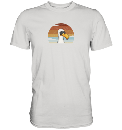 Cool lässige Retro Möwe - Premium Shirt