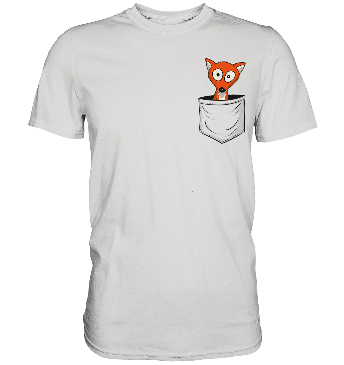 Fuchs in der Brusttasche | Taschen-Fuchs - Premium Shirt