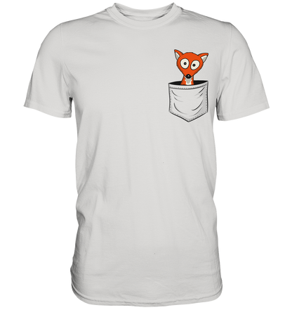 Fuchs in der Brusttasche | Taschen-Fuchs - Premium Shirt