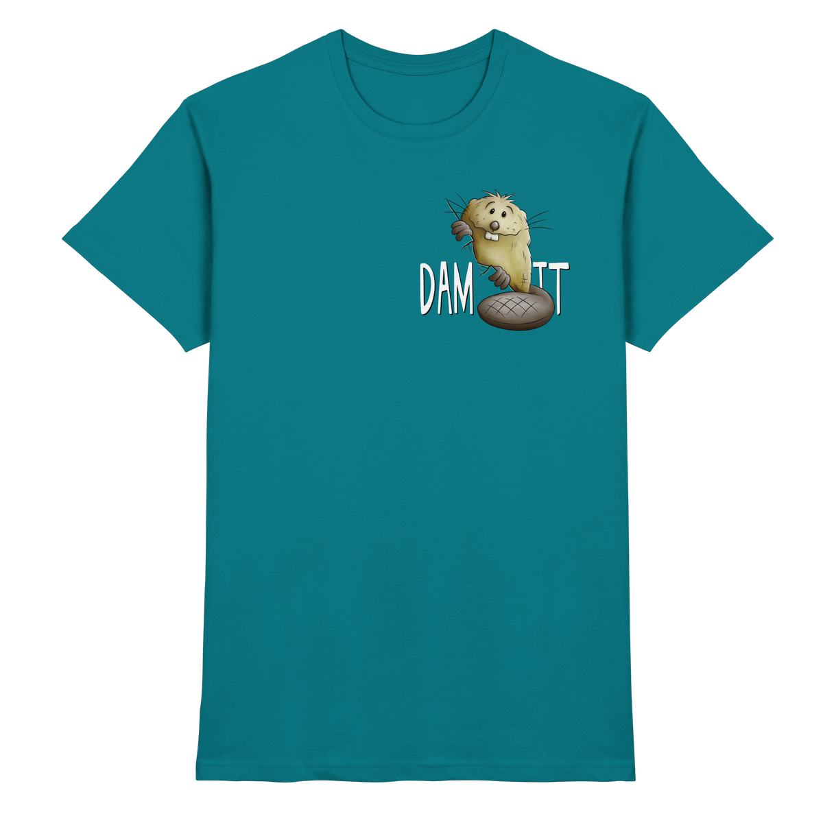 Dam It Verdammt Lustiger Biber - Premium Shirt