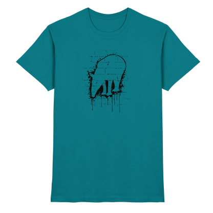 Urban Street Art Tapir Silhouette - Premium Shirt