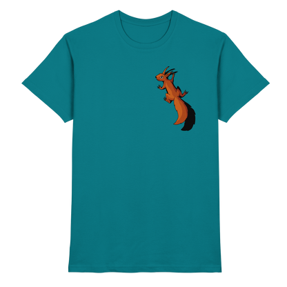 Süßes Eichhörnchen klettert - Premium Shirt