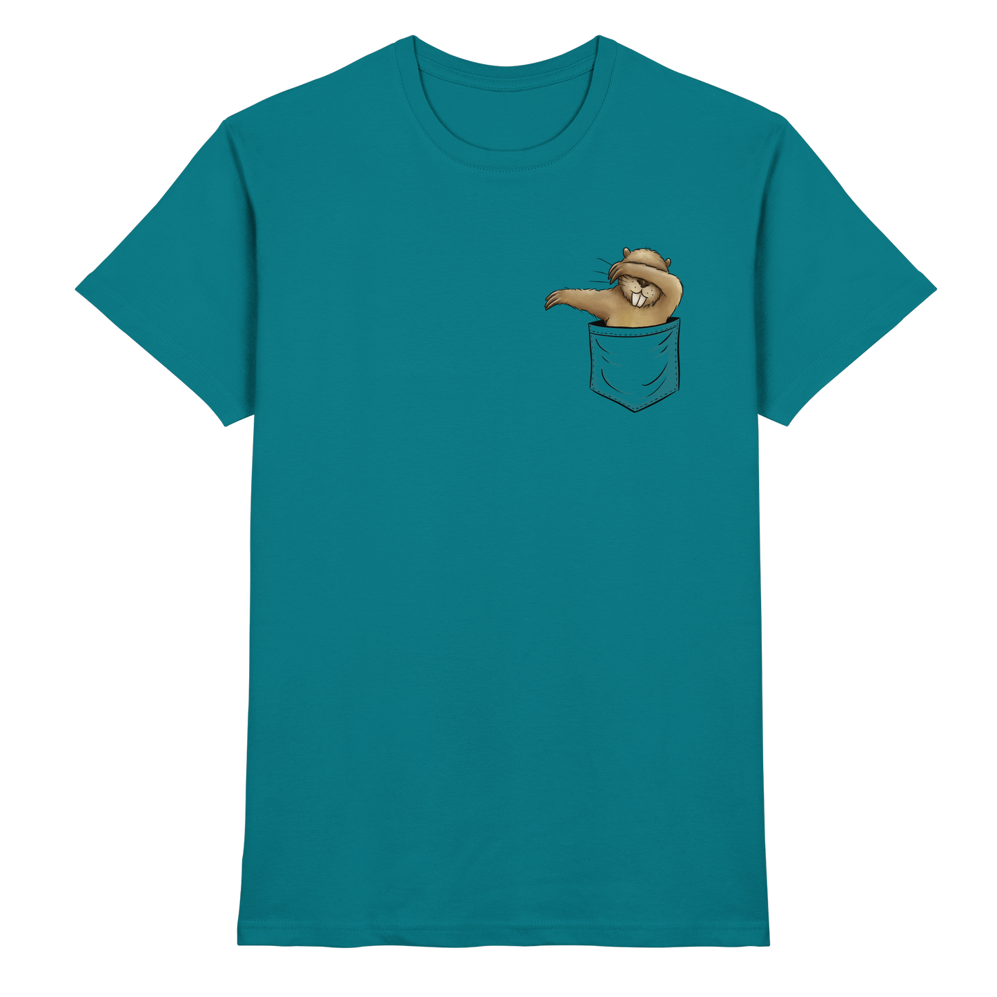 Dabbender Biber in Deiner Tasche - Premium Shirt