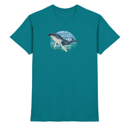 Retro Unterwasser Buckelwal - Premium Shirt