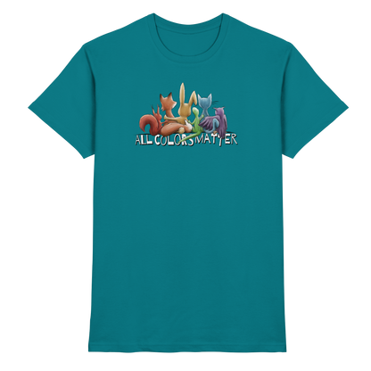 All Colors Matter! Regenbogen Tiere für Vielfalt - Premium Shirt