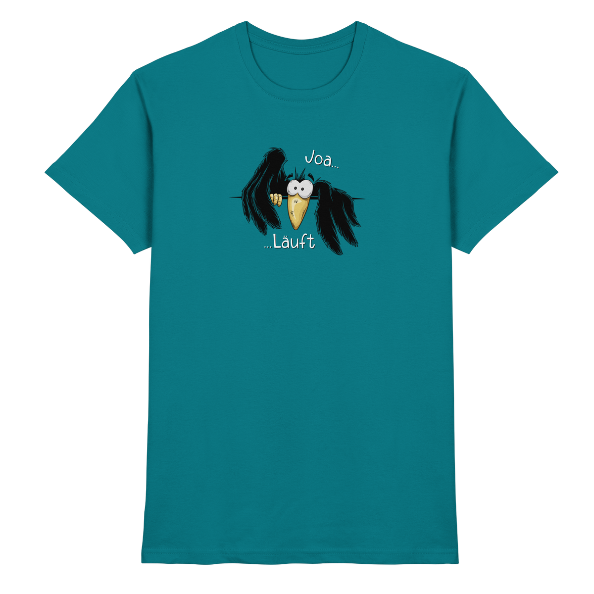 Joa Läuft Krähe gechillter Rabe - Premium Shirt