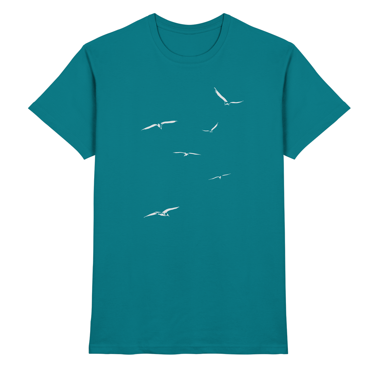 Vogelschwarm – Traum vom Fliegen - Premium Shirt