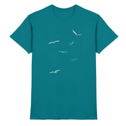 Vogelschwarm – Traum vom Fliegen - Premium Shirt