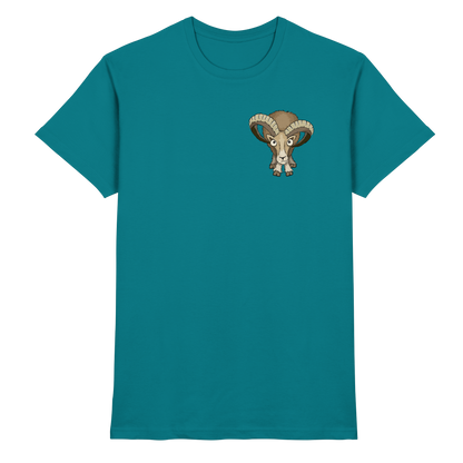 Bockiges Mufflon Widder Schafbock - Premium Shirt
