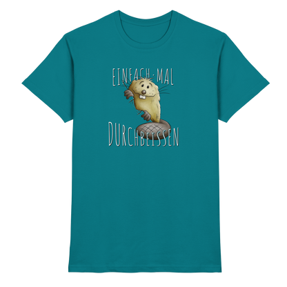 Einfach mal Durchbeissen Biber - Premium Shirt