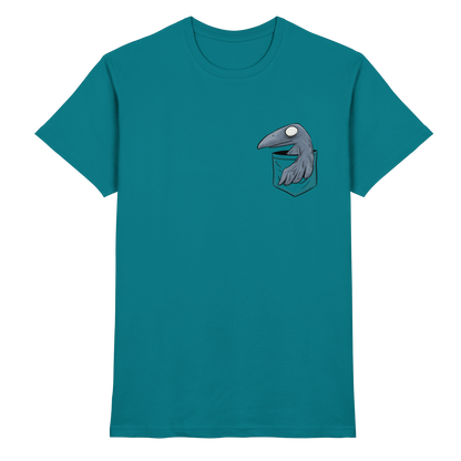 Grufti Rabe Krähe in der Tasche - Premium Shirt
