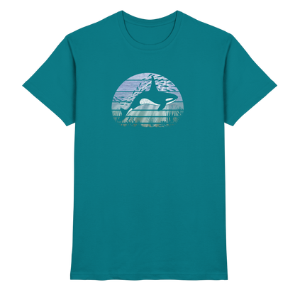 Retro Tiefsee Schwertwal Orca - Premium Shirt