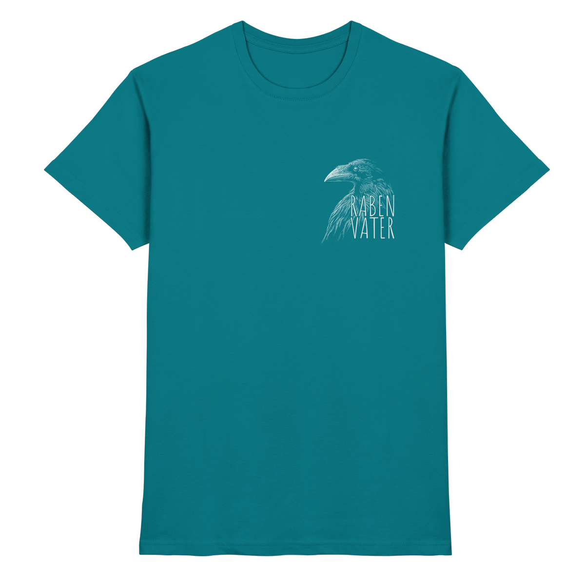 Rabenvater schwarzer Rabe Krähe - Premium Shirt