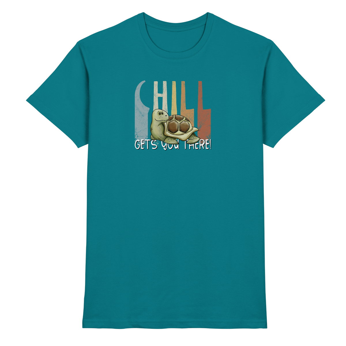 Gechillt gemütliche Schildkröte - Premium Shirt