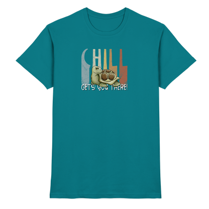 Gechillt gemütliche Schildkröte - Premium Shirt