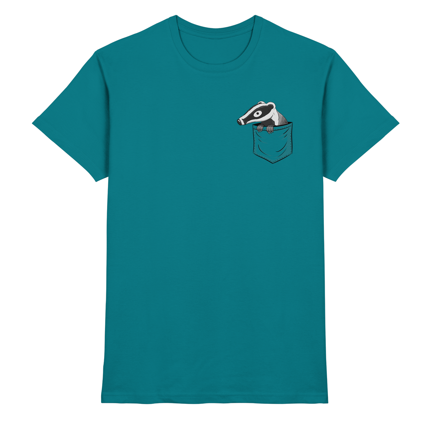 Lustig gemütlicher Dachs In der Tasche - Premium Shirt