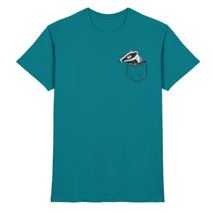 Lustig gemütlicher Dachs In der Tasche - Premium Shirt