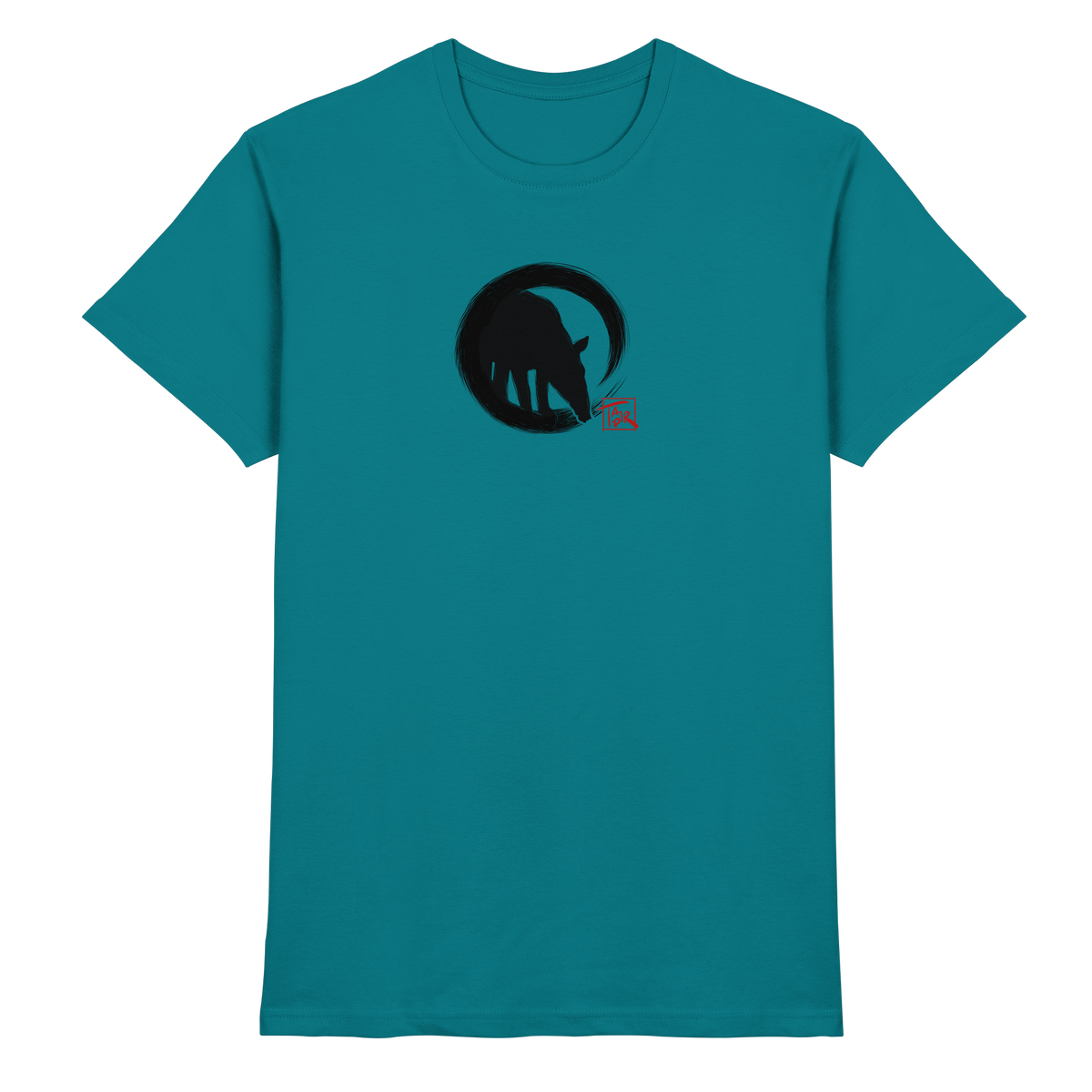 Zen Tapir im japanischen Enso Kreis - Premium Shirt