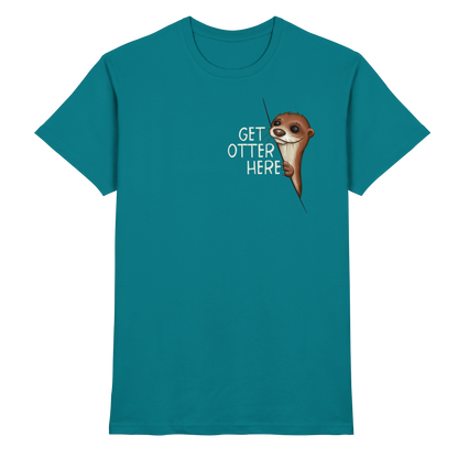 Get Otter Here | Lustiger Otter Kalauer - Premium Shirt