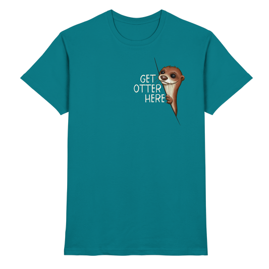 Get Otter Here | Lustiger Otter Kalauer - Premium Shirt