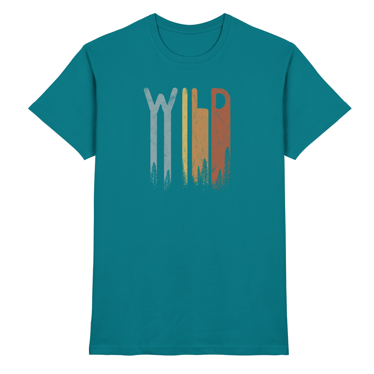 Wild Retro Schriftzug - Premium Shirt