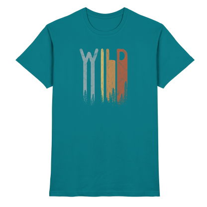 Wild Retro Schriftzug - Premium Shirt